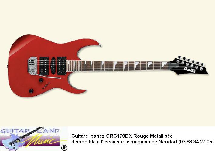 Guitare Ibanez GRG170DX Rouge Metallise